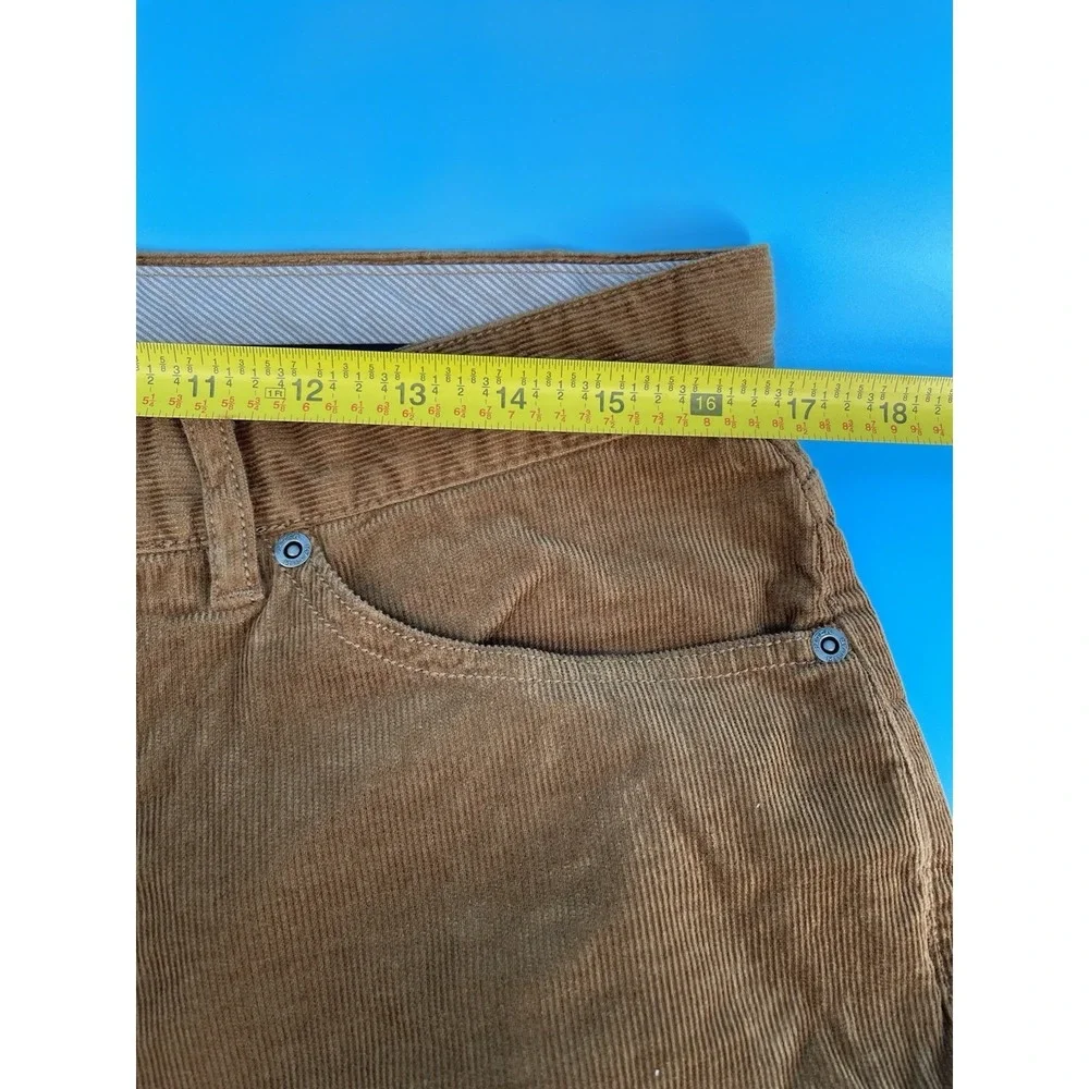 Peter Millar Mens Brown Corduroy‎ Pants Approx 34 Stretch 5 Pocket